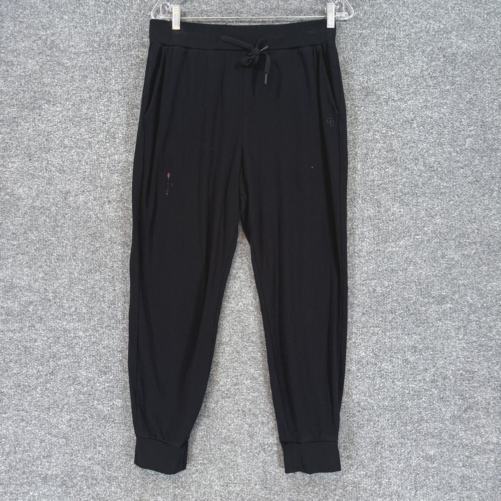 Cozy Earth Joggers Womens Medium Black Bamboo Viscose Lounge Sweatpants Comfort